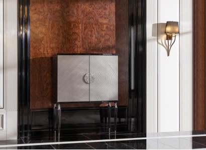 Bar Cabinet Wardrobe Bar Wooden Cabinet Gray Wood Living room Drinks Luxury